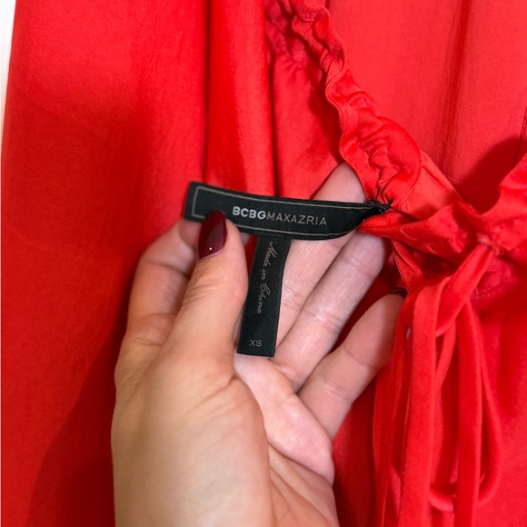 Long Red BCBG Dress - Picture 3 of 4